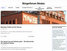 Tablet Screenshot of buergerforum-stralau.de
